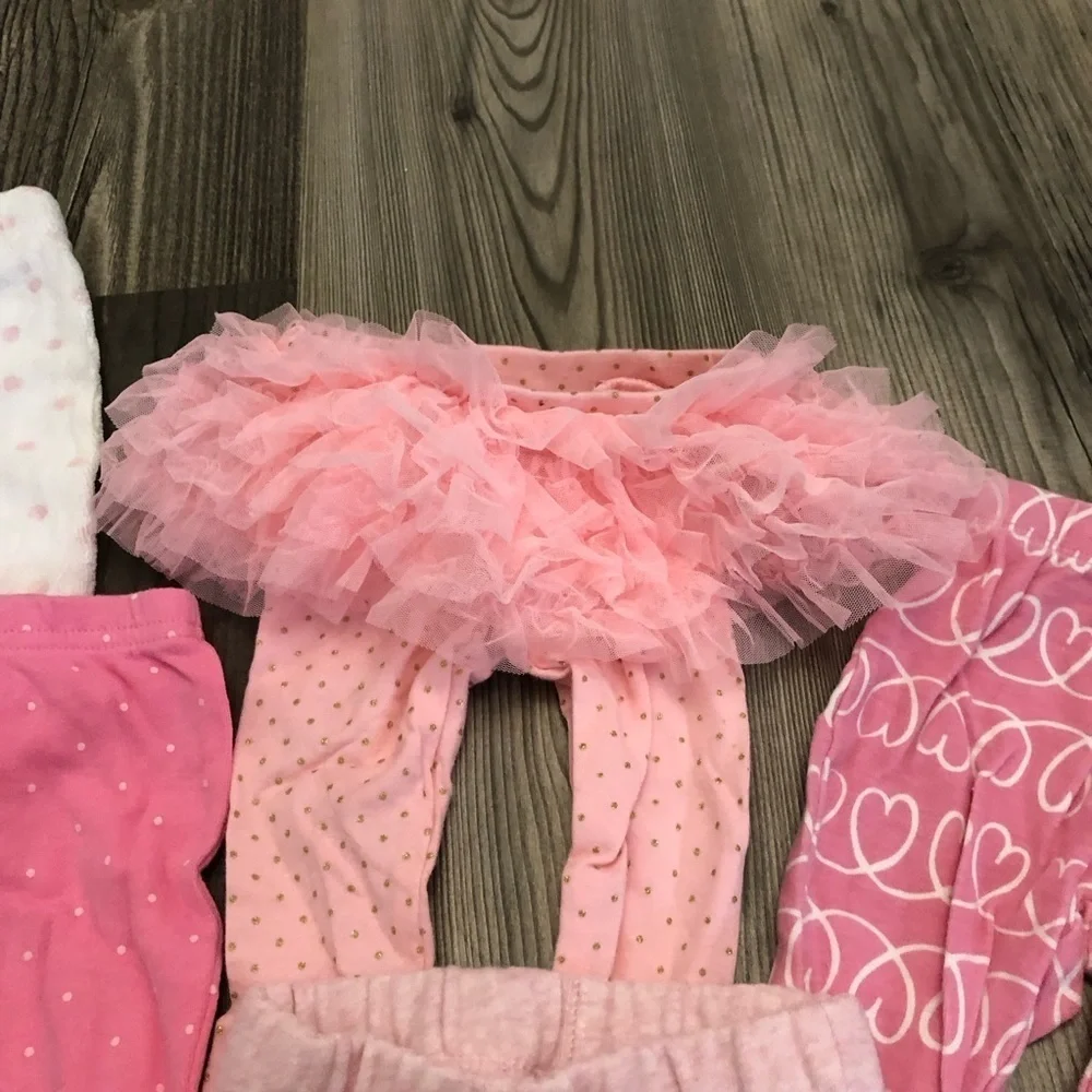 Carters Baby‎ girl 3 months pink printed leggings bundle